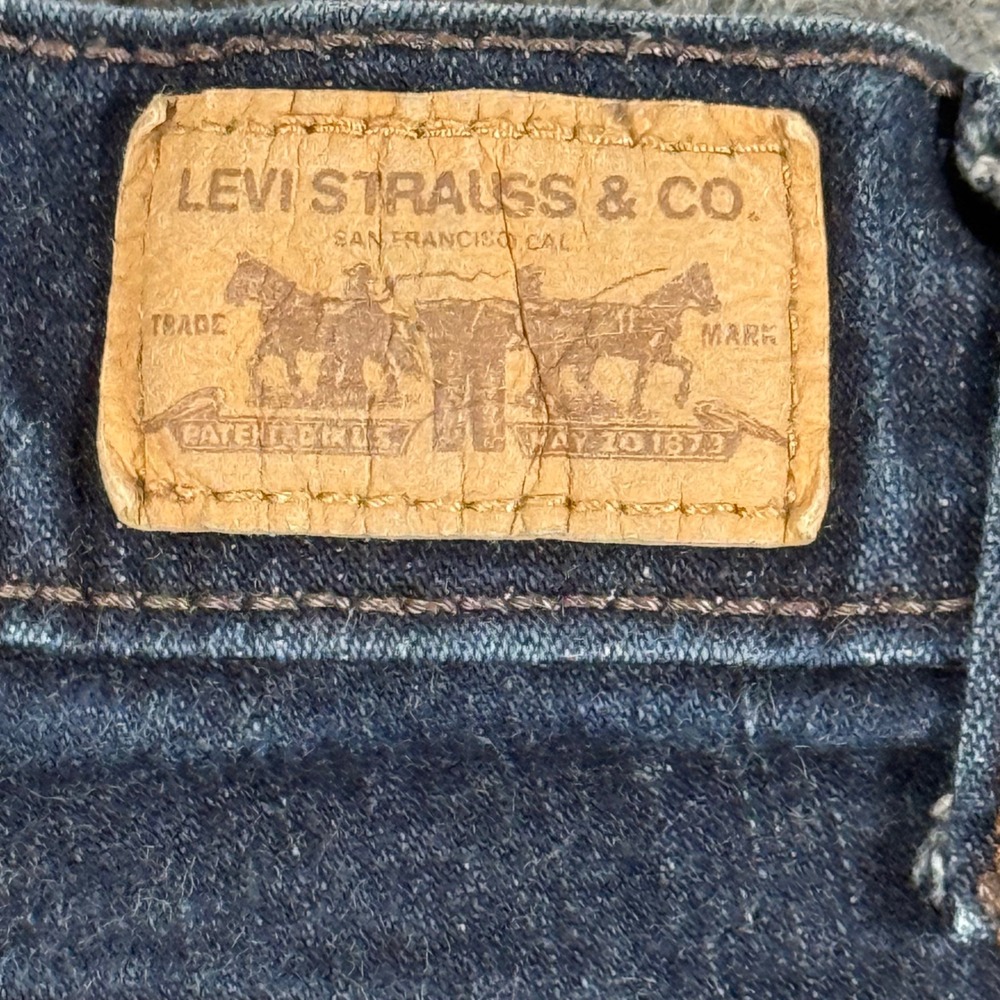 Levis Perfectly Slimming Boot Cut 512 Jeans Dark Wash Denim 8 Stretch Retro Chic - Picture 4 of 11